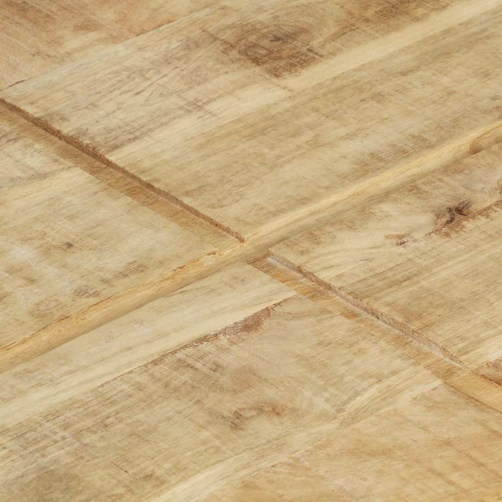 Tavolino da Salotto 80x80x28 cm in Legno Massello di Mango