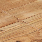 Tavolino da Salotto 80x80x28 cm in Legno Massello di Acacia