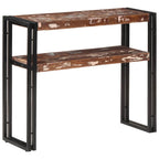 Tavolo Consolle 90x30x75 cm in Legno Massello di Recupero