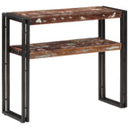 Tavolo Consolle 90x30x75 cm in Legno Massello di Recupero