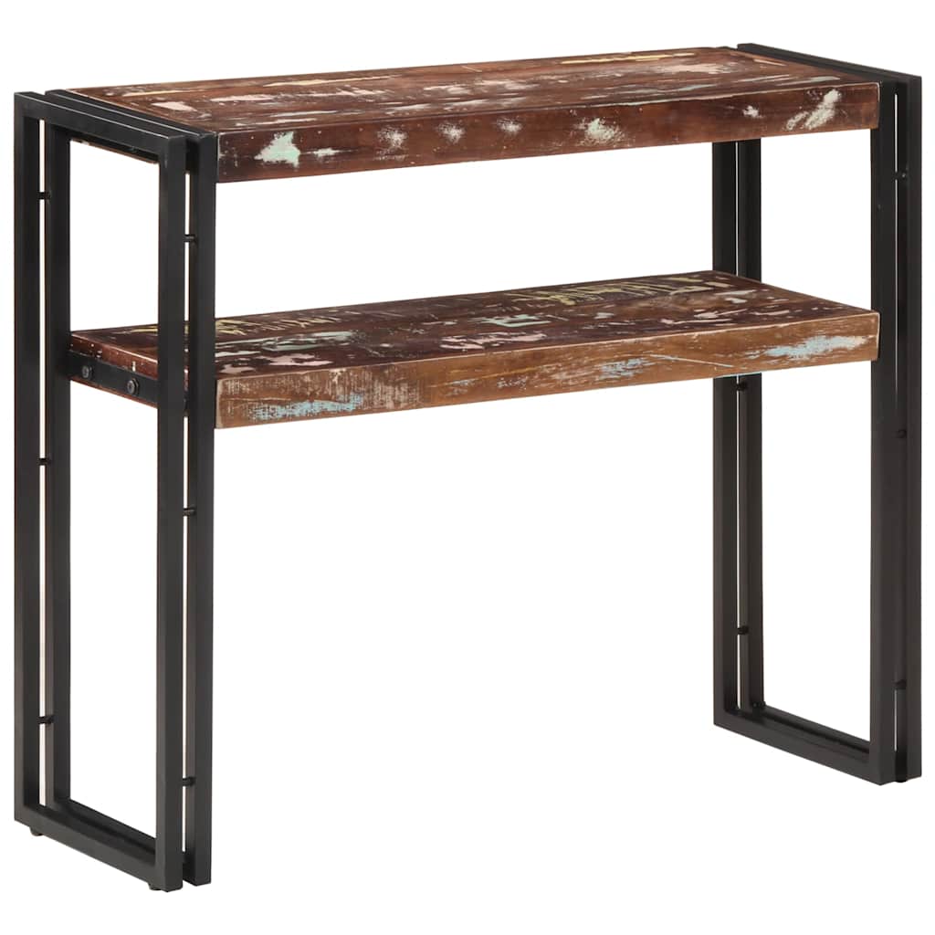 Tavolo Consolle 90x30x75 cm in Legno Massello di Recupero
