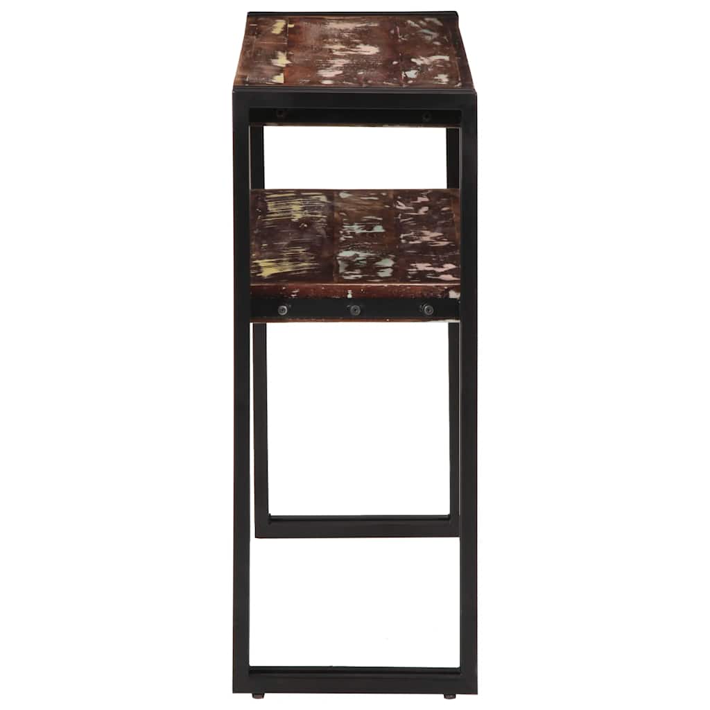 Tavolo Consolle 90x30x75 cm in Legno Massello di Recupero