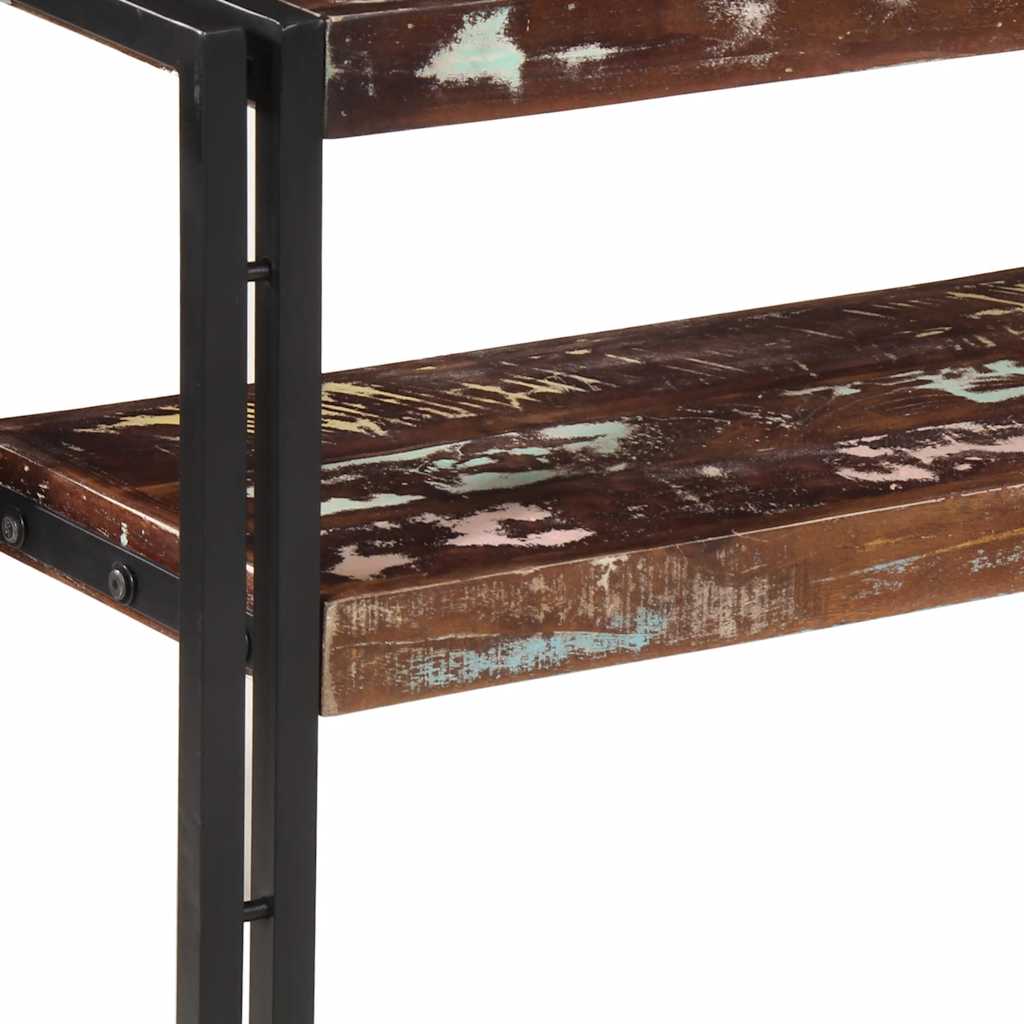 Tavolo Consolle 90x30x75 cm in Legno Massello di Recupero