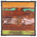 Tavolino da Salotto 60x60x35 cm in Legno Massello di Recupero