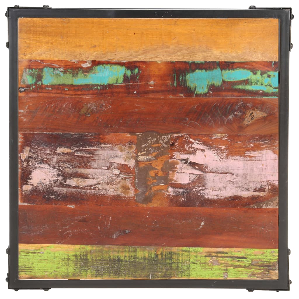 Tavolino da Salotto 60x60x35 cm in Legno Massello di Recupero