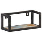 Mensole a Muro 2 pz 40 cm in Legno Massello di Recupero