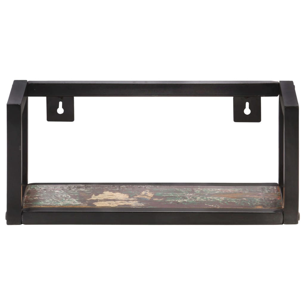 Mensole a Muro 2 pz 40 cm in Legno Massello di Recupero
