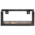 Mensole a Muro 2 pz 40 cm in Legno Massello di Recupero