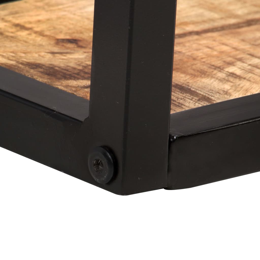 Mensole a Muro 2 pz 80 cm in Legno Massello di Mango Grezzo