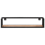Mensole a Muro 2 pz 80 cm in Legno Massello di Acacia