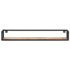 Mensole a Muro 2 pz 120 cm in Legno Massello di Acacia