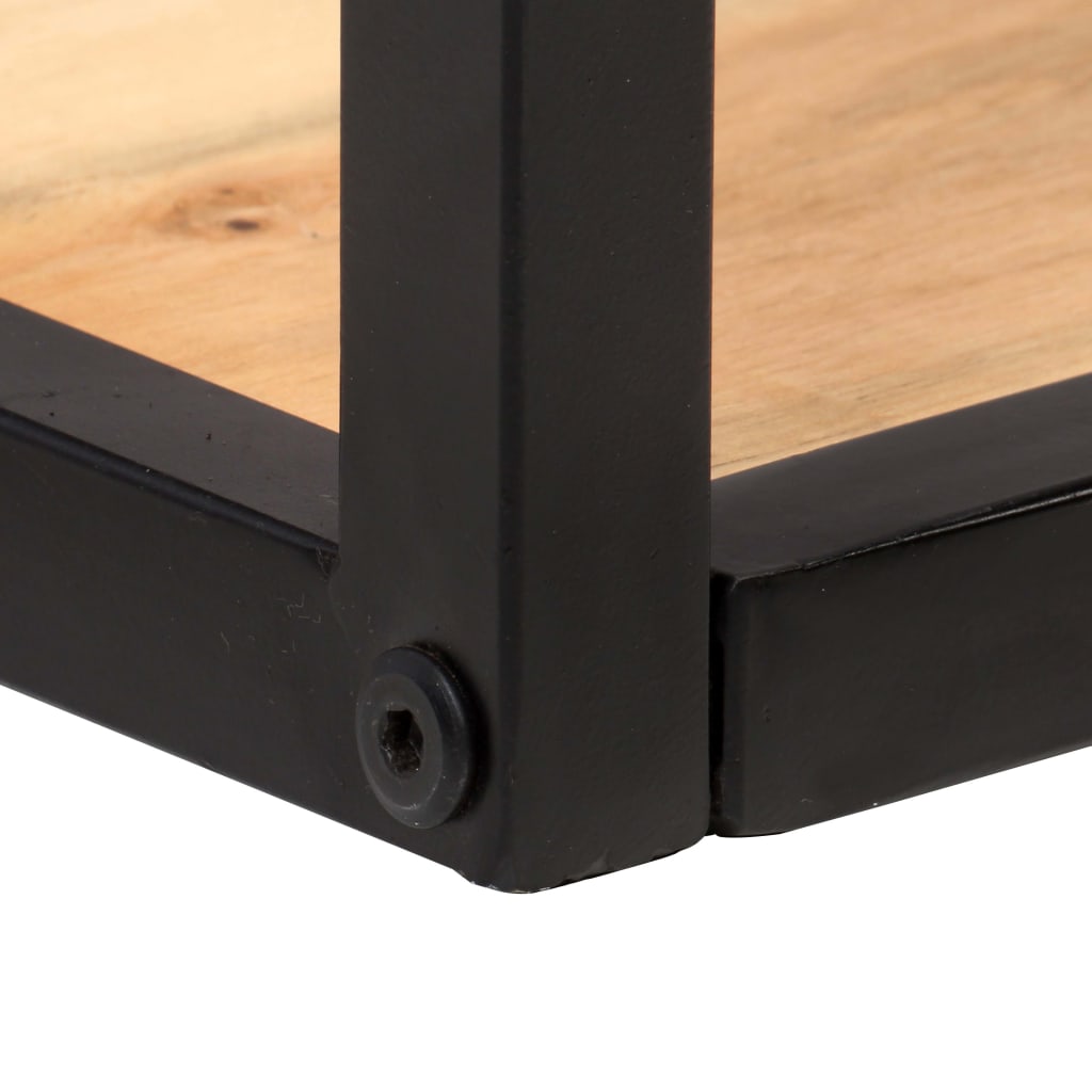 Mensole a Muro 2 pz 120 cm in Legno Massello di Acacia