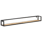 Mensole a Muro 2 pz 160 cm in Legno di Mango Grezzo