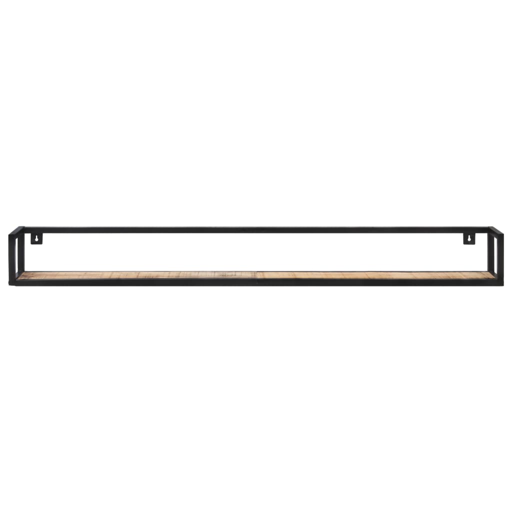Mensole a Muro 2 pz 160 cm in Legno di Mango Grezzo
