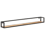 Mensole a Muro 2 pz 160 cm in Legno Massello di Acacia