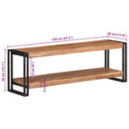Mobile Porta TV 120x30x40 cm in Legno Massello di Acacia
