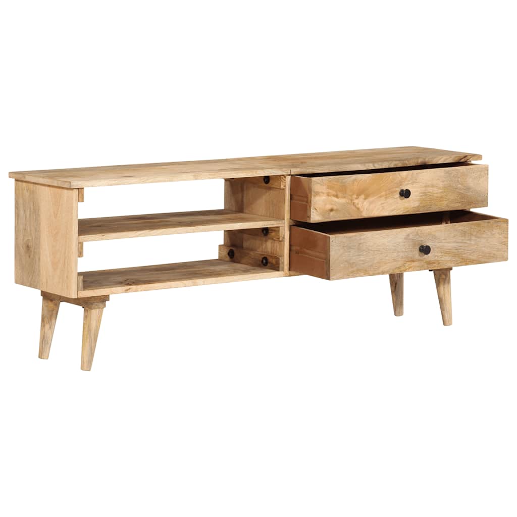 Mobile Porta TV 140x30x50 cm in Legno Massello di Mango