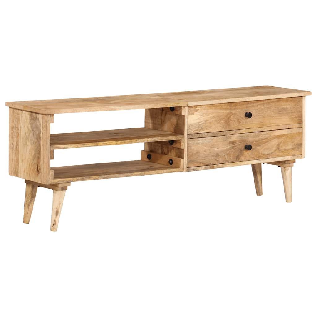 Mobile Porta TV 140x30x50 cm in Legno Massello di Mango