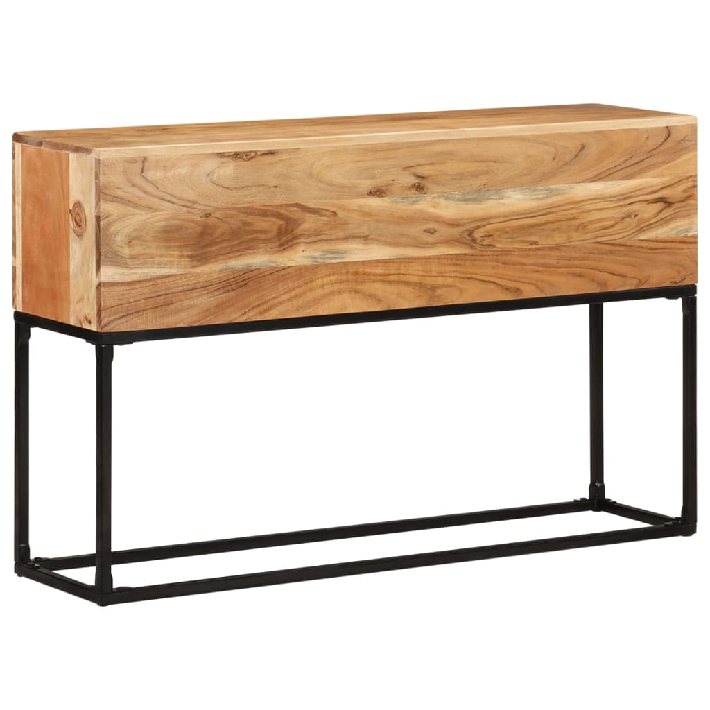 Tavolo Consolle 120x30x75 cm in Legno Massello di Acacia