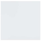 Scaffale a Parete Bianco Lucido 23x23,5x3,8 cm in MDF