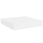 Scaffali a Parete 2 pz Bianco Lucido 23x23,5x3,8 cm in MDF