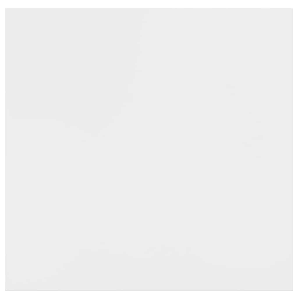 Scaffali a Parete 2 pz Bianco Lucido 23x23,5x3,8 cm in MDF