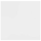 Scaffali a Parete 2 pz Bianco Lucido 23x23,5x3,8 cm in MDF