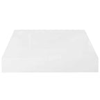 Scaffali a Parete 4 pz Bianco Lucido 23x23,5x3,8 cm in MDF