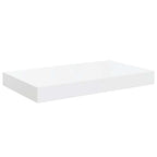 Scaffali a Parete 2 pz Bianco Lucido 40x23x3,8 cm in MDF