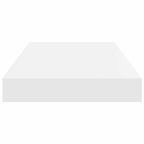 Scaffali a Parete 2 pz Bianco Lucido 40x23x3,8 cm in MDF
