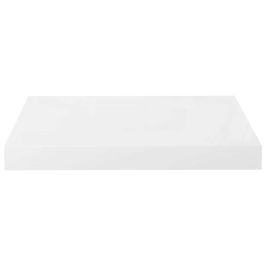 Scaffali a Parete 4 pz Bianco Lucido 40x23x3,8 cm in MDF