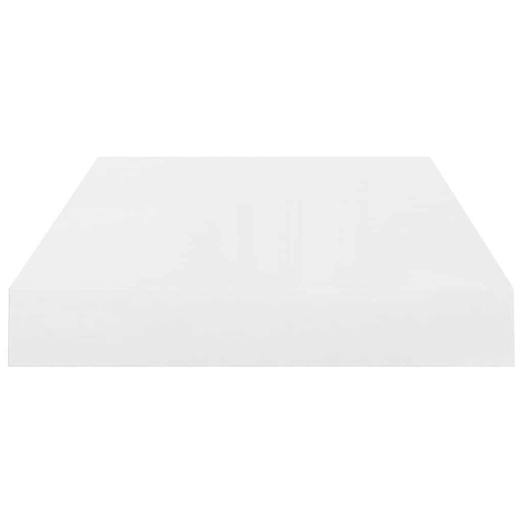 Scaffali a Parete 4 pz Bianco Lucido 40x23x3,8 cm in MDF