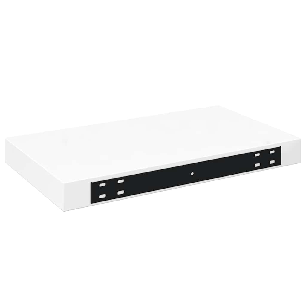 Scaffali a Parete 4 pz Bianco Lucido 40x23x3,8 cm in MDF