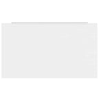 Scaffali a Parete 4 pz Bianco Lucido 40x23x3,8 cm in MDF