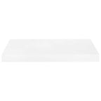 Scaffale a Parete Bianco Lucido 50x23x3,8 cm in MDF