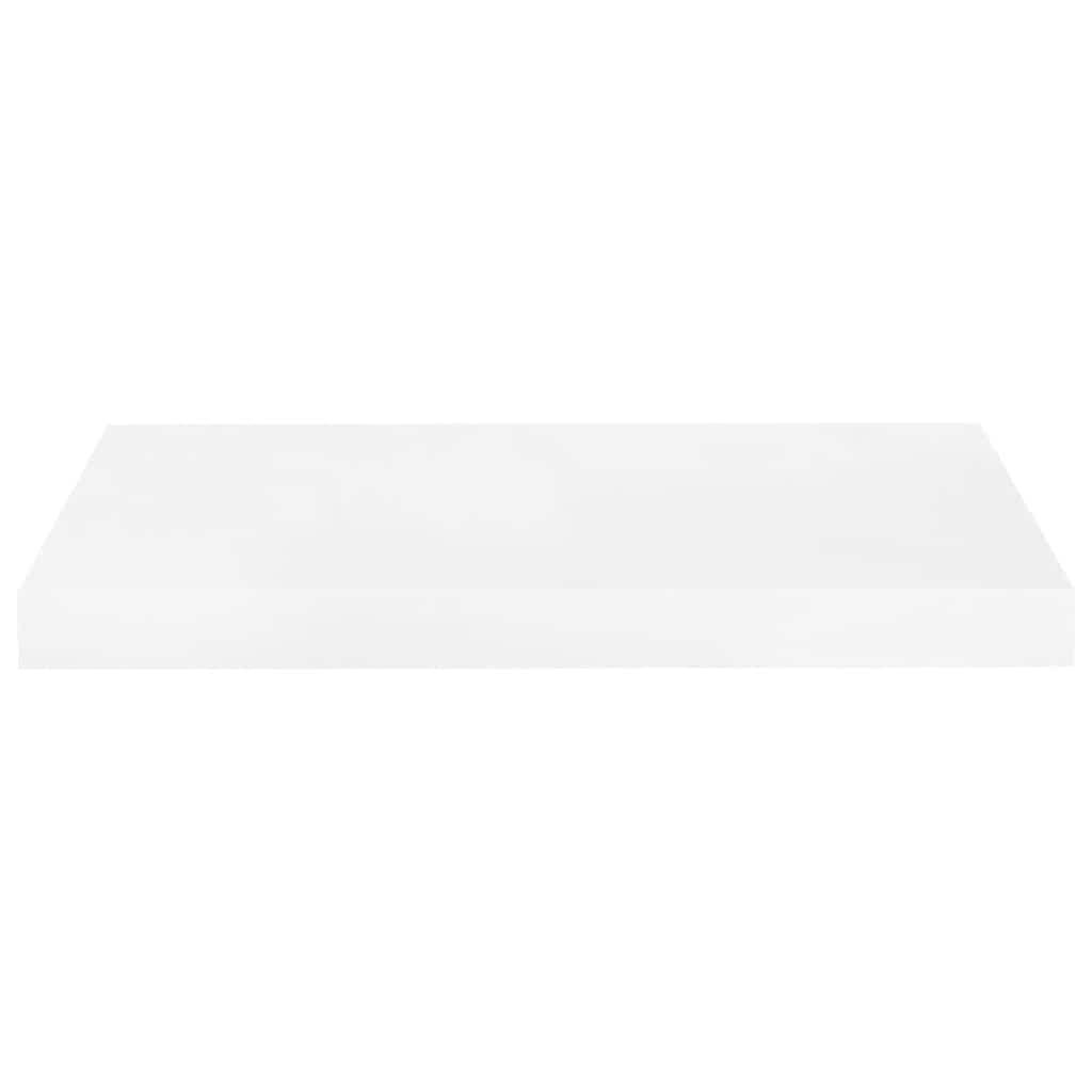 Scaffale a Parete Bianco Lucido 50x23x3,8 cm in MDF