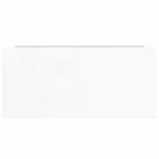 Scaffale a Parete Bianco Lucido 50x23x3,8 cm in MDF