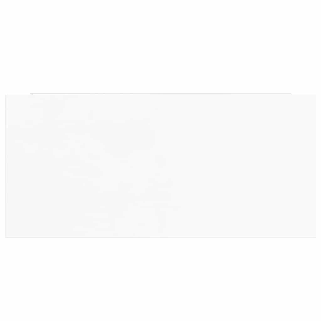 Scaffale a Parete Bianco Lucido 50x23x3,8 cm in MDF