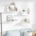 Scaffale a Parete Bianco Lucido 50x23x3,8 cm in MDF