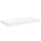 Scaffali a Parete 2 pz Bianco Lucido 50x23x3,8 cm in MDF