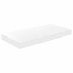 Scaffali a Parete 4 pz Bianco Lucido 50x23x3,8 cm in MDF