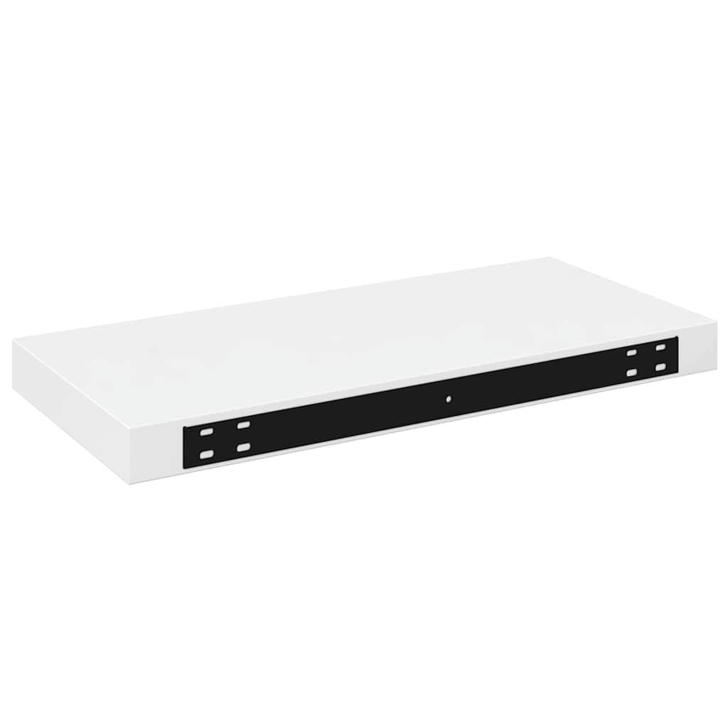 Scaffali a Parete 4 pz Bianco Lucido 50x23x3,8 cm in MDF