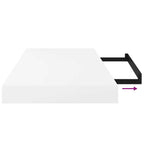 Scaffali a Parete 4 pz Bianco Lucido 50x23x3,8 cm in MDF