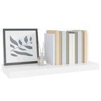 Scaffale a Parete Bianco Lucido 60x23,5x3,8 cm in MDF