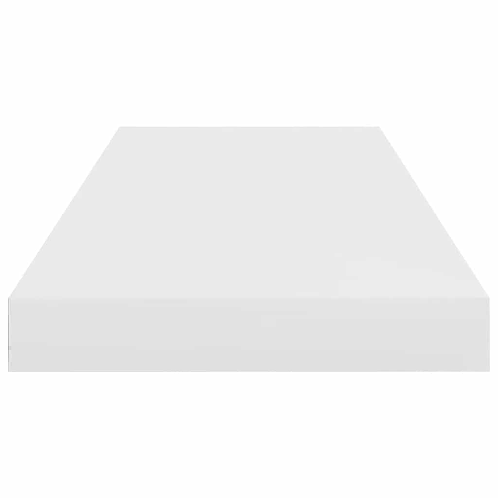 Scaffale a Parete Bianco Lucido 60x23,5x3,8 cm in MDF
