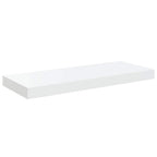 Scaffali a Parete 2 pz Bianco Lucido 60x23,5x3,8 cm in MDF