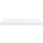 Scaffali a Parete 2 pz Bianco Lucido 60x23,5x3,8 cm in MDF