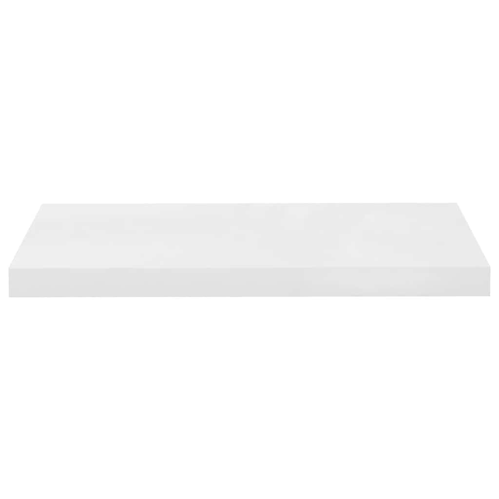 Scaffali a Parete 4 pz Bianco Lucido 60x23,5x3,8 cm in MDF