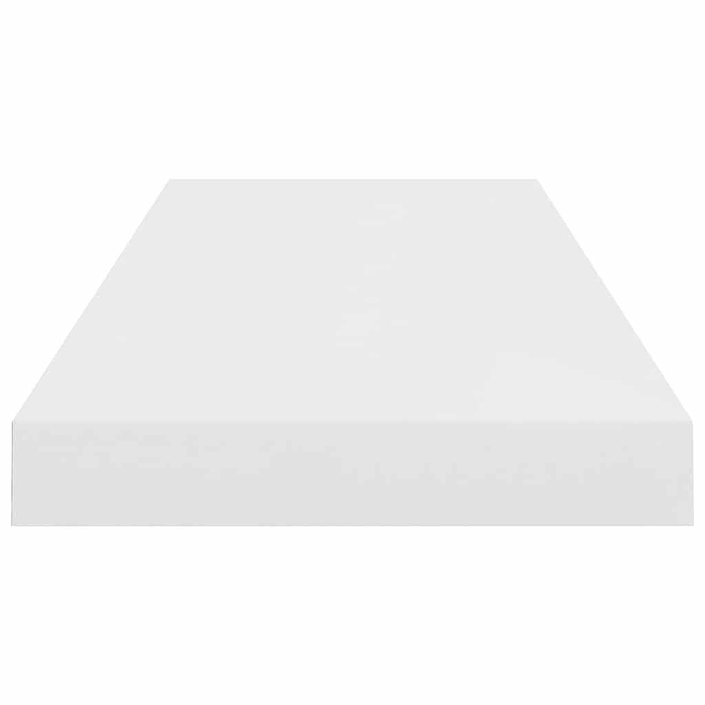 Scaffali a Parete 4 pz Bianco Lucido 60x23,5x3,8 cm in MDF