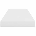 Scaffali a Parete 4 pz Bianco Lucido 60x23,5x3,8 cm in MDF